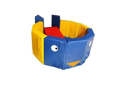 Сухой бассейн с горкой «Кит»