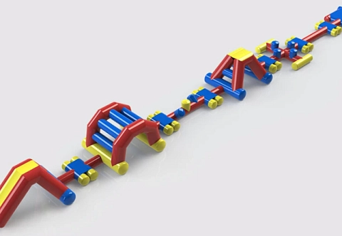 Надувная водная полоса препятствий «Челлендж»