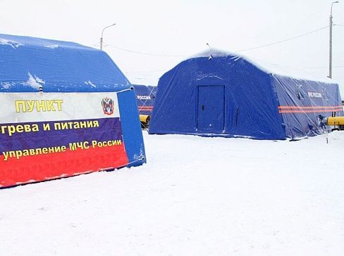 Надувной Мобильный пункт обогрева МЧС «МИГ»