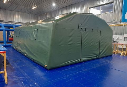 "ПКП ТТ-48" - жилой военный модуль, надувная пневмокаркасная палатка 6 м на 8 м "ПКП ТТ-48" - жилой военный модуль, надувная пневмокаркасная палатка 6 м на 8 м