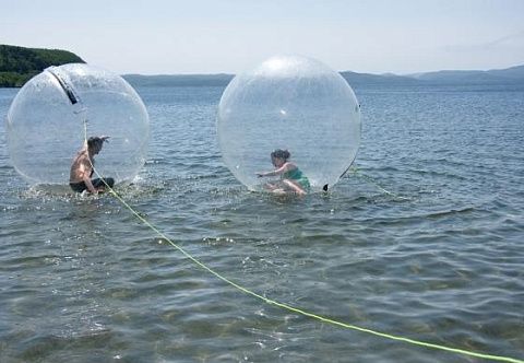 «АКВАЗОРБ» - аттракцион водный шар прозрачный надувной из прочной ТПУ 0.7 мм «АКВАЗОРБ» - аттракцион водный шар прозрачный надувной из прочной ТПУ 0.7 мм