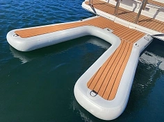 Фотография Надувной причал (понтон, пирс, пристань) из AirDeck Drop Stitch для гидроцикла, швертбота из ткань AIRDECK ПВХ (DROP STITCH PVC) ТаймТриал