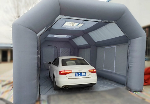 Надувной мобильный быстровозводимый гараж для автомобиля, мотоцикла, техники