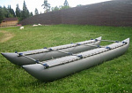 Фотография "К-400" - надувной туристический сплавной катамаран для сплава из ПВХ ТаймТриал
