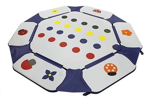 Детский сухой надувной бассейн с шариками «Ромашка» многофункциональный