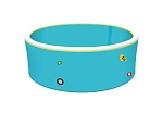 Фотография Круглый надувной бассейн IPOOLGO для отдыха из  из AirDeck Drop Stitch из ткань AIRDECK ПВХ (DROP STITCH PVC) ткань AIRDECK ТПУ (DROP STITCH TPU) ТаймТриал