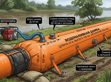 Мобильная защита от наводнений, паводков, потопов