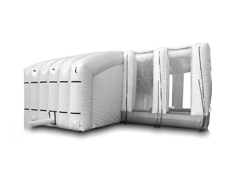 Большая надувная камера-бокс (палатка) ПВХ для покраски и ремонта автомобилей 15х9,2 м