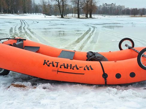 «КАТАНА-М» - надувные мотосани, безопасное самоходное средство передвижения по льду, снегу, воде