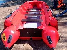 Фотография "УРАН-550" - надувная моторная лодка Кабот ПВХ с транцем под мотор, с надувным дном НДВД из ПВХ ТаймТриал