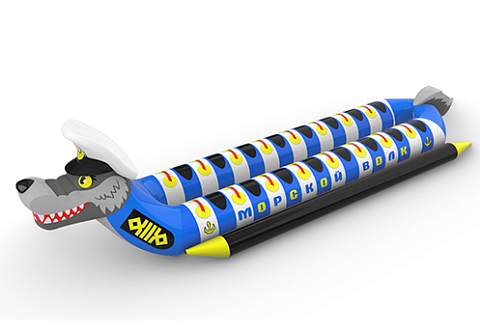 &quot;ВОЛК-ДАБЛ&quot; - буксируемый аттракцион надувной двойной дубль-банан. Водный, зимний