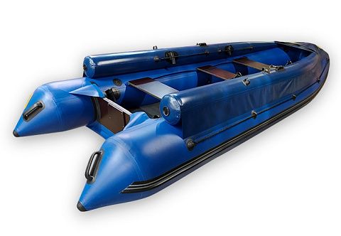 "УРАН-460Ф" - надувная моторная лодка Кабот с фальшбортом ПВХ с транцем под мотор, с надувным дном НДВД