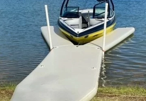 Надувной Y-причал (пирс, пристань) для катера