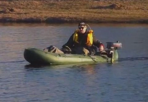 Боковой выносной транец для надувных байдарок и каяков