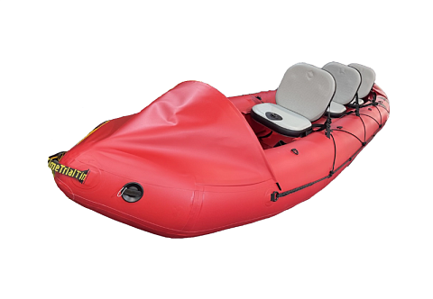 "ФИШКАЯК EVO-3" - трехместная надувная рыболовная байдарка из ПВХ для рыбалки