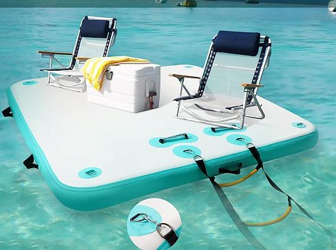 Надувная платформа для отдыха для бассейна, пляжа, океана