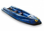 Фотография "УРАН-460Ф" - надувная моторная лодка Кабот с фальшбортом ПВХ с транцем под мотор, с надувным дном НДВД из ПВХ (PVC) ТаймТриал