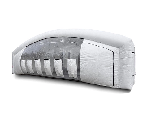 Большая надувная камера-бокс (палатка) ПВХ для покраски и ремонта автомобилей 15х9,2 м