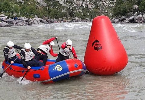Надувной буй ПВХ для водных спортивных соревнований по рафтингу