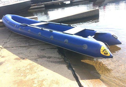 &quot;УРАН-550&quot; - надувная моторная лодка Кабот ПВХ с транцем под мотор, с надувным дном НДВД