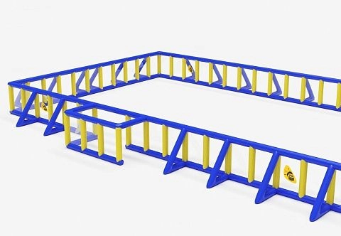 Надувное спортивное поле. Стадион для спортивных соревнований по пейнтболу, страйкболу и др.