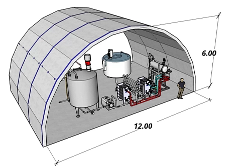 Надувная модульная палатка из AIRDECK