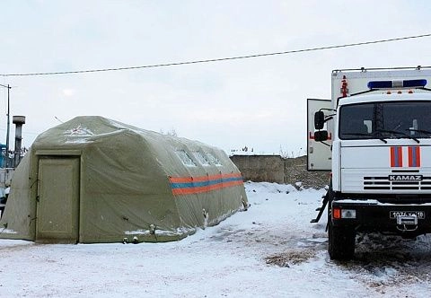 Надувной Мобильный пункт обогрева МЧС «МИГ»