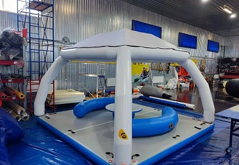 Надувная беседка для отдыха на воде