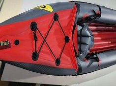 Фотография "ВЕГА-2" - быстроходная надувная байдарка с надувным дном (двухместная) для водных походов, сплавам по рекам, озеру, морю. Штевневая из ткань ПВХ ТаймТриал