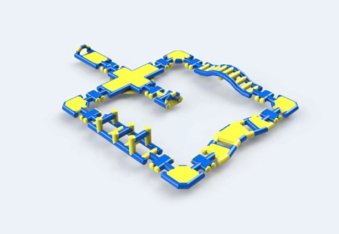 Надувной развлекательный аквапарк «Джунгли»