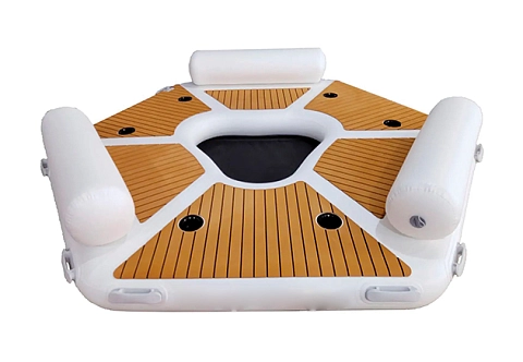 Надувная плавучая платформа Шестиугольной формы для отдыха