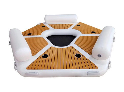 Надувная плавучая платформа Шестиугольной формы для отдыха