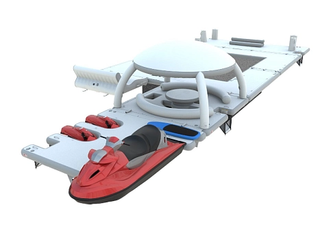 Комплект надувной мобильной мебели для отдыха на воде Бизнес