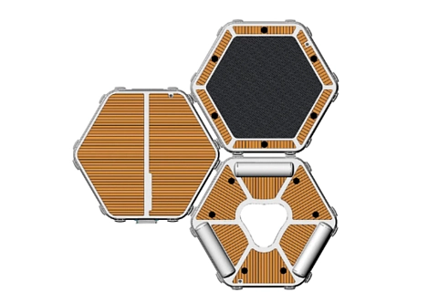 Надувная плавучая платформа Шестиугольной формы для отдыха