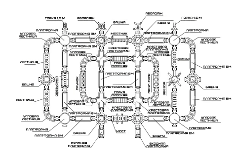 Надувной развлекательный аквапарк «МЕГА ПАРК»