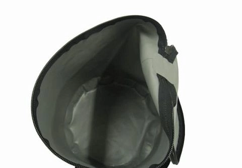 Складное мягкое походное ведро из ПВХ для рыбалки, прикормки с крышкой и молнией