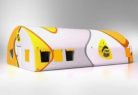 Пневмокаркасный надувной модуль (палатка) для отдыха после спортивных соревнований