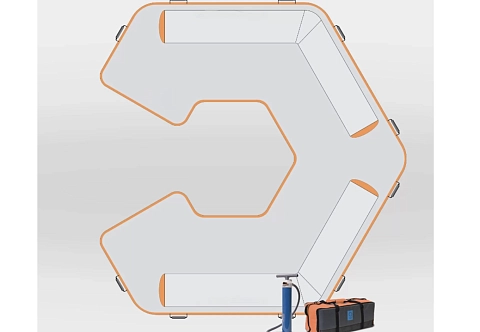 Надувной плот-платформа 