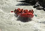 Фотография "РАФТ БАРЖА ДРУЖБА" - надувной рафт-плот для туристического и коммерческого сплава, рафтинга (лодка ПВХ) из ткань ПВХ (PVC) ткань ТПУ (TPU) 840D ТаймТриал