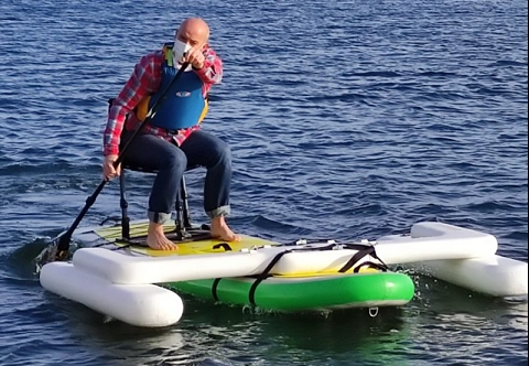 Надувной модуль для устойчивости досок SUP (сапборд)