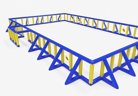 Надувное спортивное поле. Стадион для спортивных соревнований по пейнтболу, страйкболу и др.