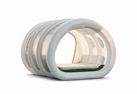 Надувная мобильная беседка-капсула для отдыха на природе и глэмпинга