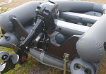 Фотография "GROM EVO-350" - модифицированная пневмокаркасная моторная лодка ПВХ с надувным дном НДНД из ПВХ ТПУ 840D ТПУ 420D ТаймТриал