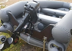 Фотография "GROM EVO-350" - модифицированная пневмокаркасная моторная лодка ПВХ с надувным дном НДНД из ПВХ ТПУ 420D ТПУ 840D ТаймТриал