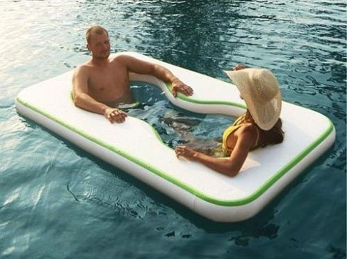 Надувной двухместный бассейн для открытой воды с сиденьями