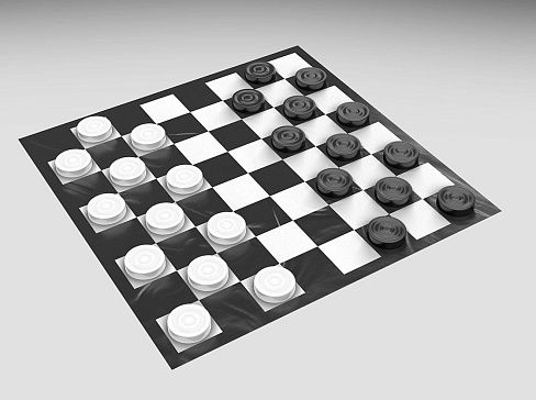 Надувная развлекательная игра «Гигантские шашки»