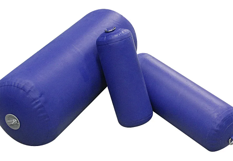 Надувной (пневматический) швартовый цилиндрический безкамерный кранец из ПВХ для швартовки лодки, катера, яхты