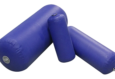 Надувной (пневматический) швартовый цилиндрический безкамерный кранец из ПВХ для швартовки лодки, катера, яхты