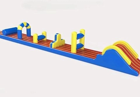 Надувная детская полоса препятствий для бассейна, земли