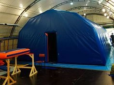 Фотография Пневмокаркасная палатка – жилой модуль из ПВХ (PVC) ТаймТриал